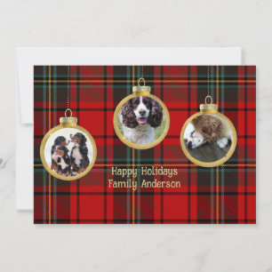 Jul Photo Baubles Merry Blating Hope Inbjudningar