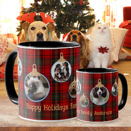 Jul PHOTO Mugg, Tartan Baubles Kids Pets Mugg