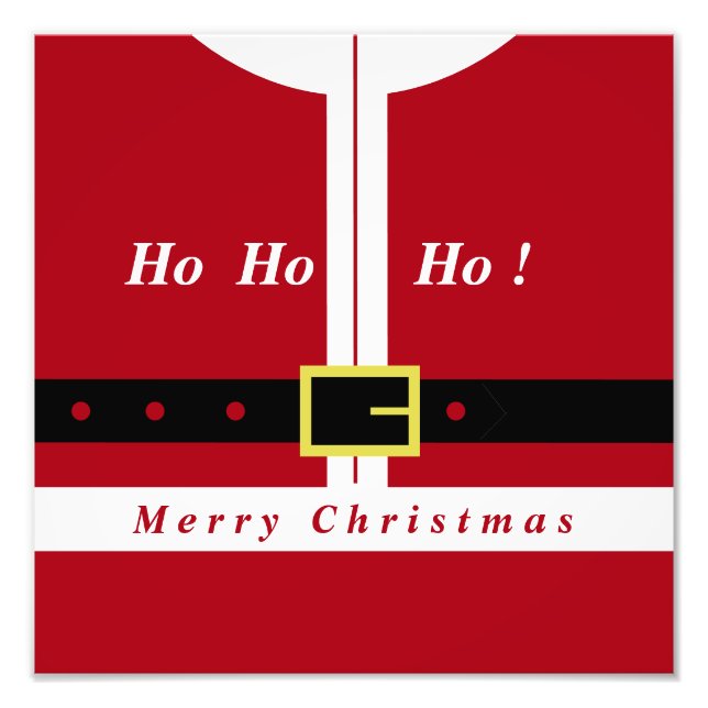 Jul Photo Print Funny Jultomten Design Fototryck (Framsidan)