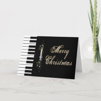 Jul - Piano - Musical Helgkort