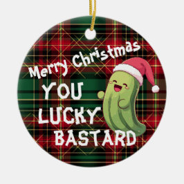Jul Pickle Lucky Bastard Julgransprydnad Keramik