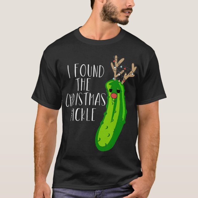 Jul Pickle Shirt Jag hittade julklappen T (Framsida)