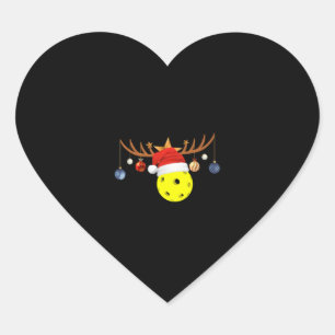 Jul Pickleball 0 Hjärtformat Klistermärke