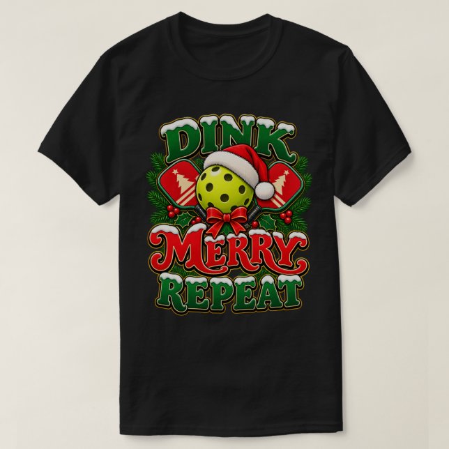 Jul Pickleball Tröja | Dink Merry Repeat (Design framsida)