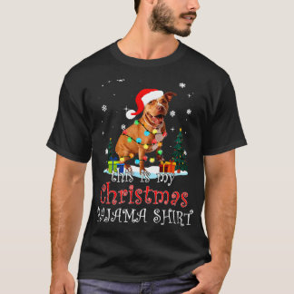 Jul Pitbull Pajama Ljus Funny Pitbull Chri T Shirt