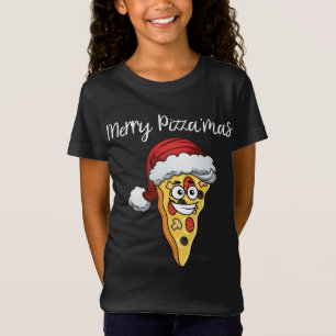 Jul Pizza Funny Merry Pizzamas - Julafton Piza L. T Shirt