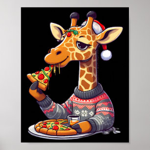 Jul Pizza Giraff Poster