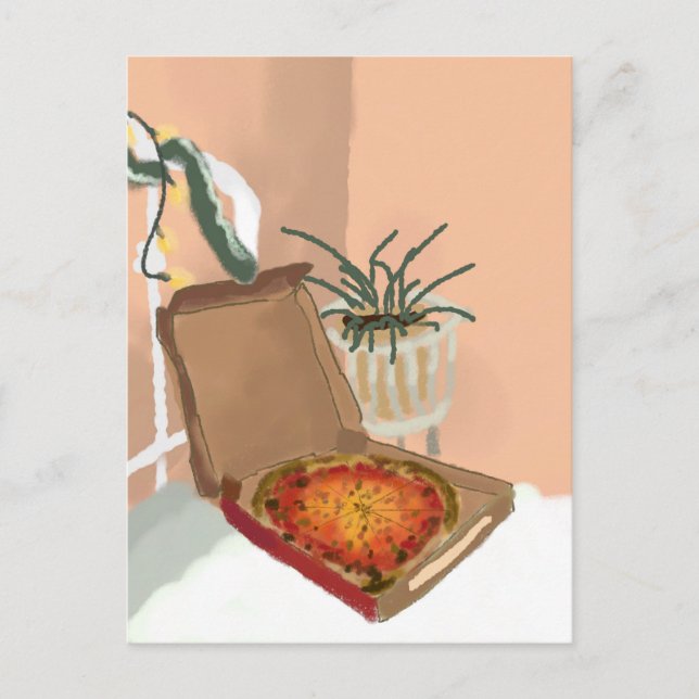 Jul Pizza Vykort (Framsida)