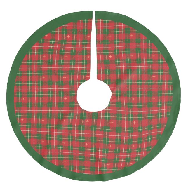 Jul Plade Irish Red Julgransmatta Borstad Polyester (Framsidan)