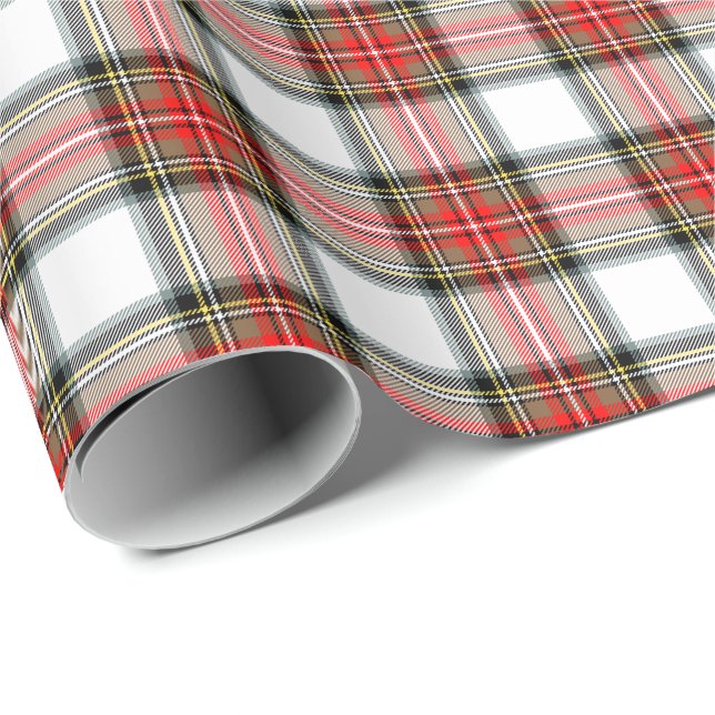 Jul Plaid Inpackningspapper Presentpapper (Rullad Hörn)