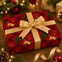 Jul Plaid Presentpapper