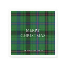 Jul Play Davidson Tartan Mönster Grönt