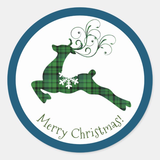 Jul Play Rener Stickers Runt Klistermärke (Framsida)