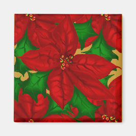 jul Poinsetta Magnet