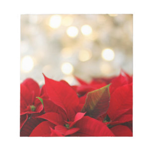 Jul Poinsettia Anteckningsblock