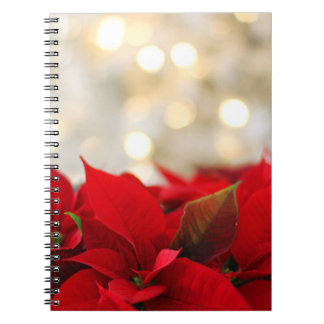 Jul Poinsettia Anteckningsbok