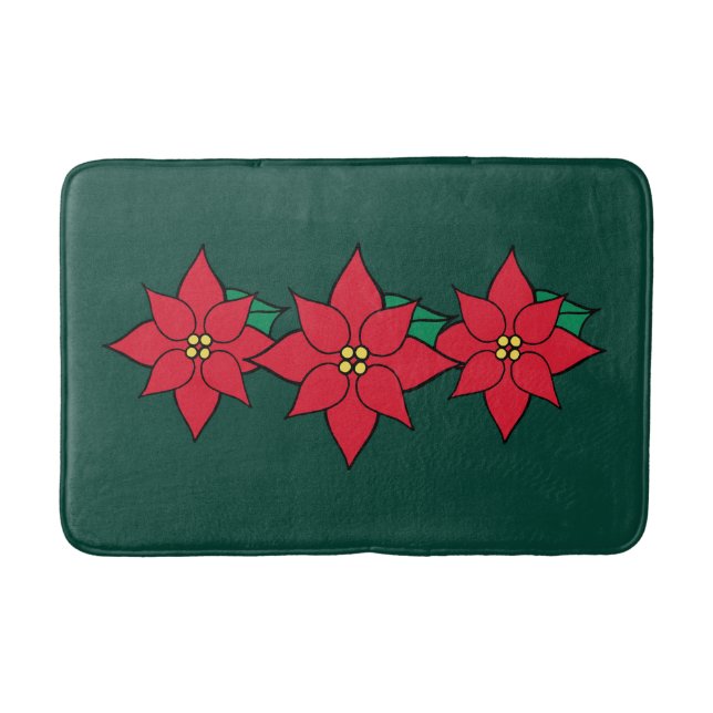 Jul Poinsettia Bath Mat Matta (Framsidan)