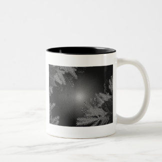 Jul Poinsettia Black och Grått II Två-Tonad Mugg