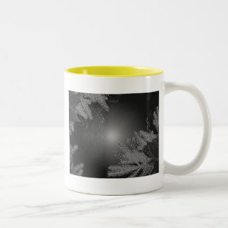 Jul Poinsettia Black och Grått II Två-Tonad Mugg