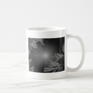 Jul Poinsettia Black och Grått Kaffemugg