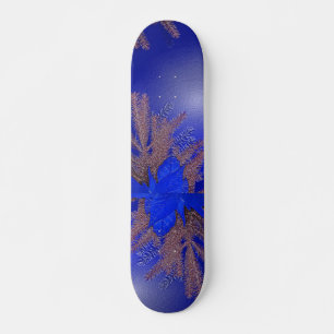 Jul Poinsettia Blue I Skateboard Bräda 20,5 Cm