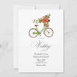 Jul Poinsettia Cykel Vinter Bröllopscharm Inbjudningar