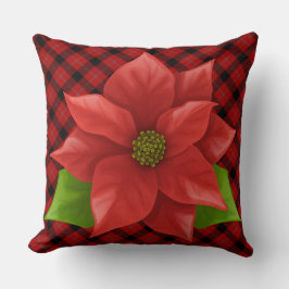 Jul Poinsettia Dekorativ kudde