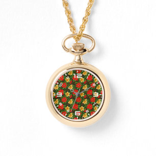 Jul Poinsettia Flowers Mönster-86755 Armbandsur