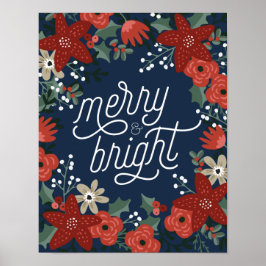 Jul Poinsettia Foliage Poster