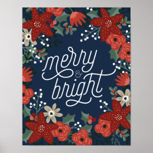 Jul Poinsettia Foliage Poster