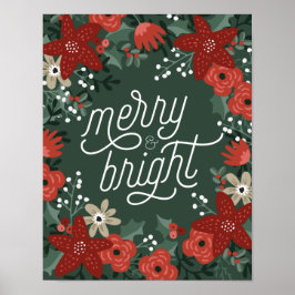 Jul Poinsettia Foliage Poster