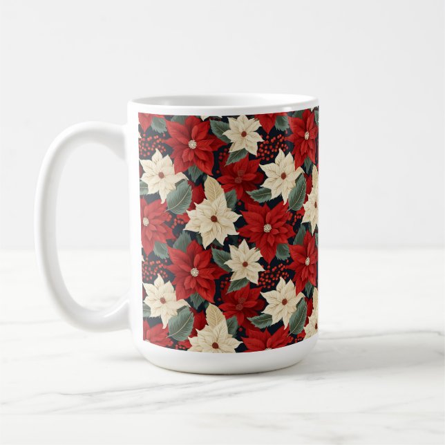 Jul Poinsettia Kaffemugg (Vänster)