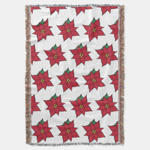 Jul Poinsettia Kastfilt Filt