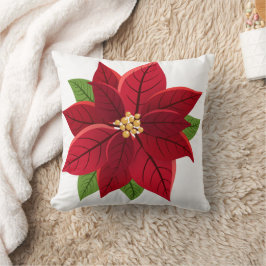 Jul Poinsettia Kudde