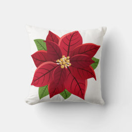Jul Poinsettia Kudde