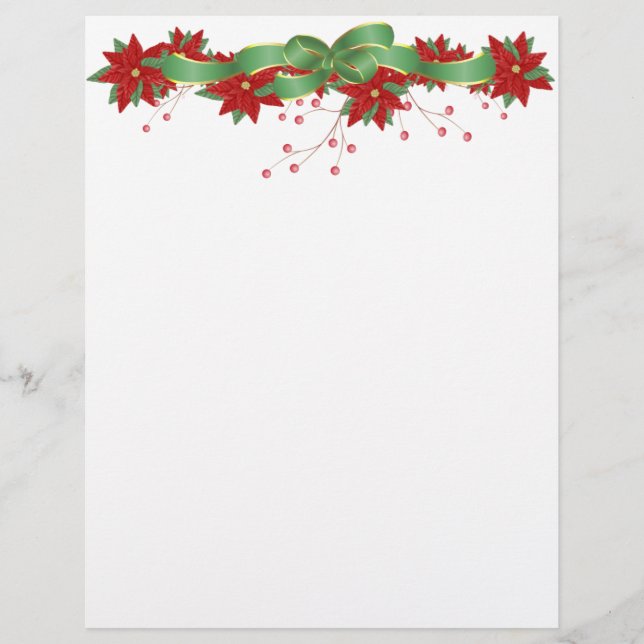 Jul Poinsettia Letterhead (Framsida)
