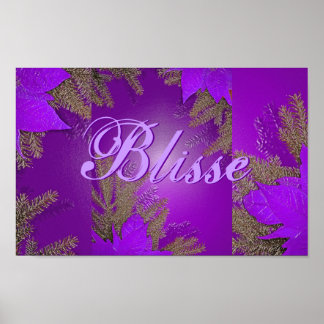 Jul Poinsettia Lila Blisse II Poster