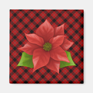 Jul Poinsettia Magnet