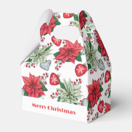 Jul Poinsettia Mönster Presentaskar