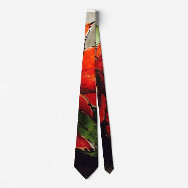 Jul Poinsettia Neck Tie Slips (Framsida)