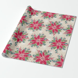 Jul Poinsettia Presentpapper