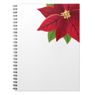 Jul Poinsettia Recipe Anteckningsbok