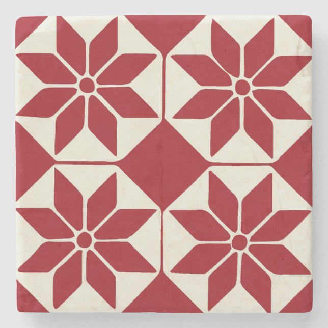 Jul Poinsettia Stenunderlägg (Framsidan)