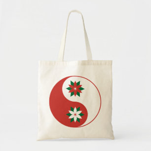 Jul Poinsettia Yin Yang Tygkasse