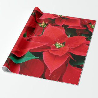 Jul Poinsettias Wrapping Papprare Presentpapper