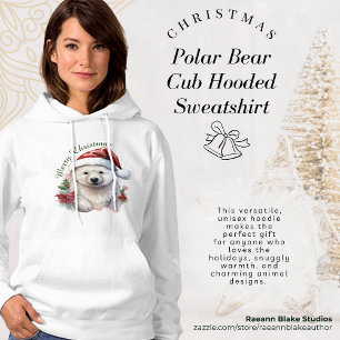 Jul Polar Bear Unge Hooded Sweatshirt T Shirt