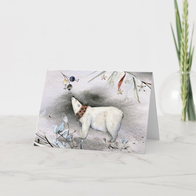 Jul Polar Björn Vykort (Framsida)