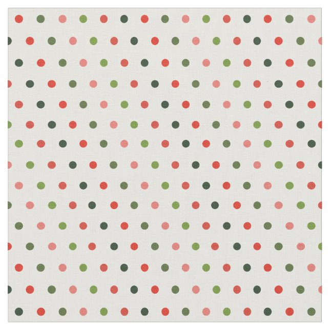 Jul Polka dots minimalt Retro Tyg (Närbild)