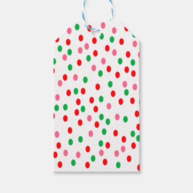 Jul Polka dots Presentetikett (Framsidan)