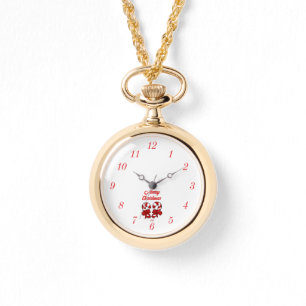 Jul Polkagrisar Guld Necklace Watch Armbandsur